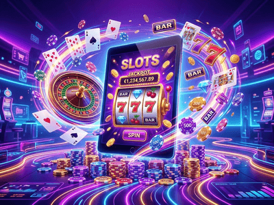 Digital showcase of Chumba Casino gaming interface with vibrant slots and gold rewards
